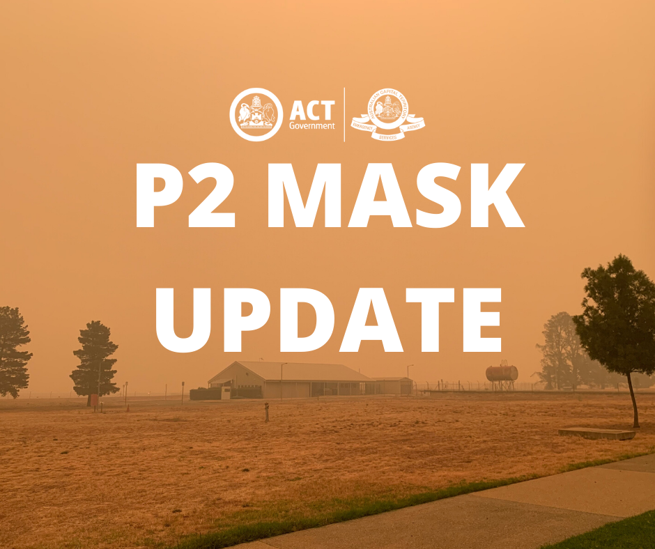 P2 mask update ACT Emergency Services Agency