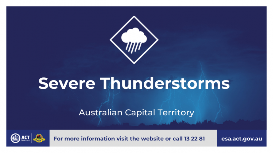 Severe Thunderstorm Warning for the ACT | ACT Emergency Services Agency