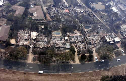 Canberra burnt suburbs