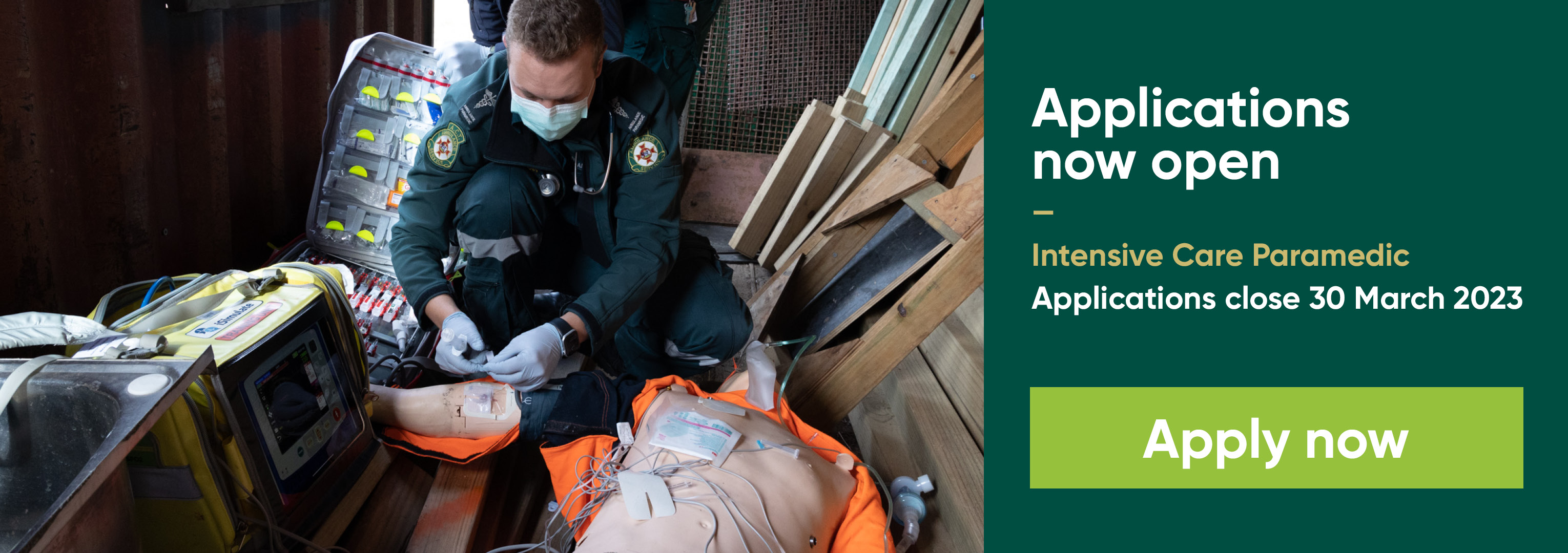 open application for intensive care paramedic